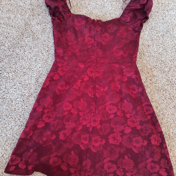 Francescas Red rose mini dress-Small New with Tags - Picture 3 of 5